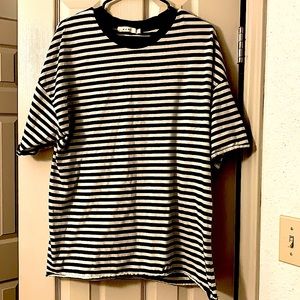 MNML stripped drop tee